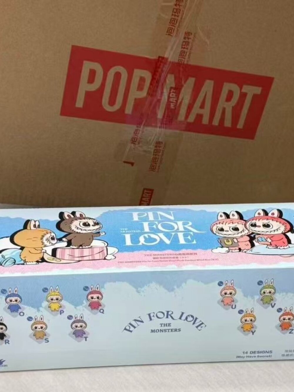 【BIE sealed box】 labubu 4.0 Pin For Love series full case sealed box